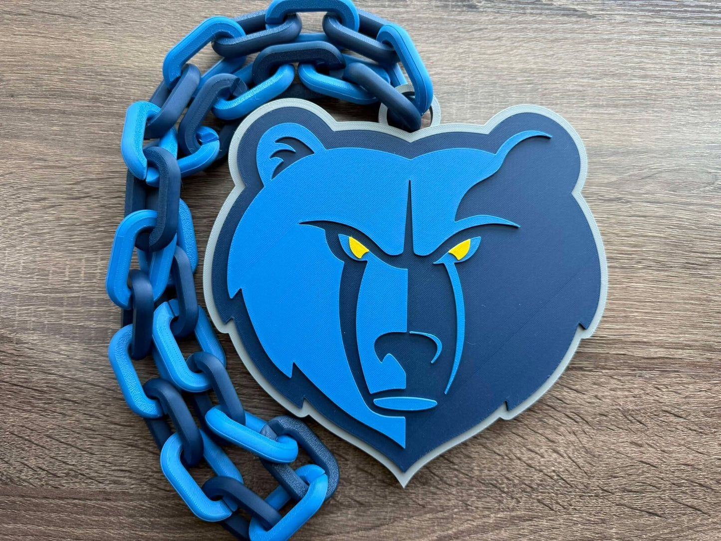 Memphis Grizzlies Oversized Necklace, Pendant Chain