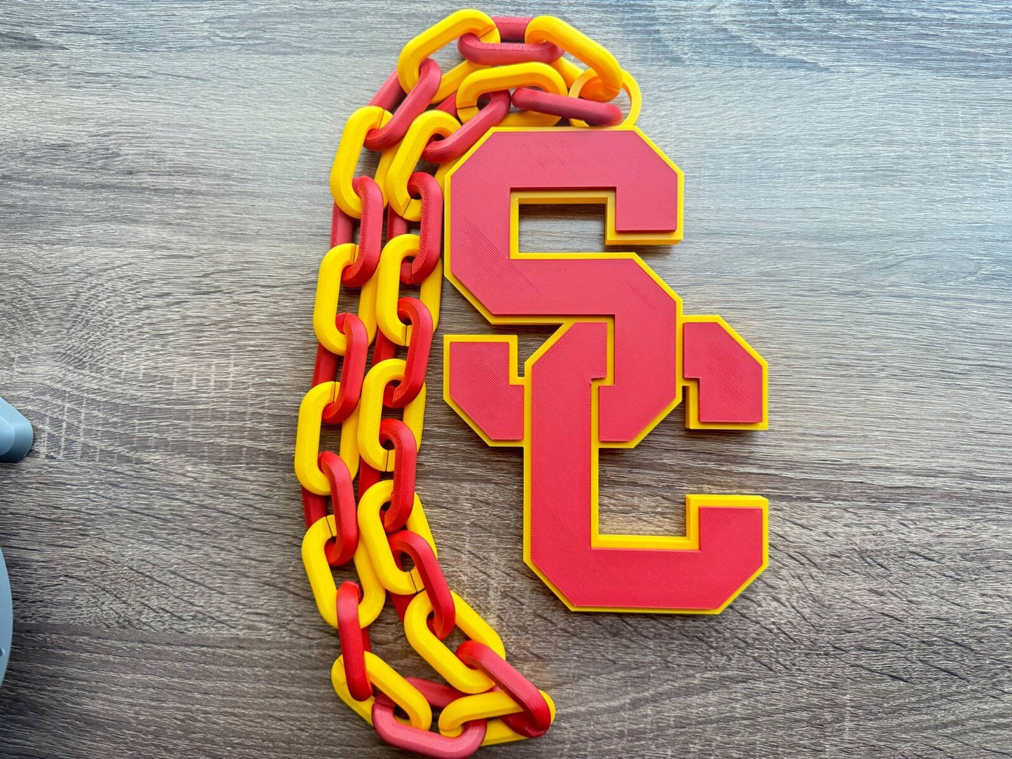 USC Trojans Logo Oversized Necklace, Hype Chain [Made To Order]