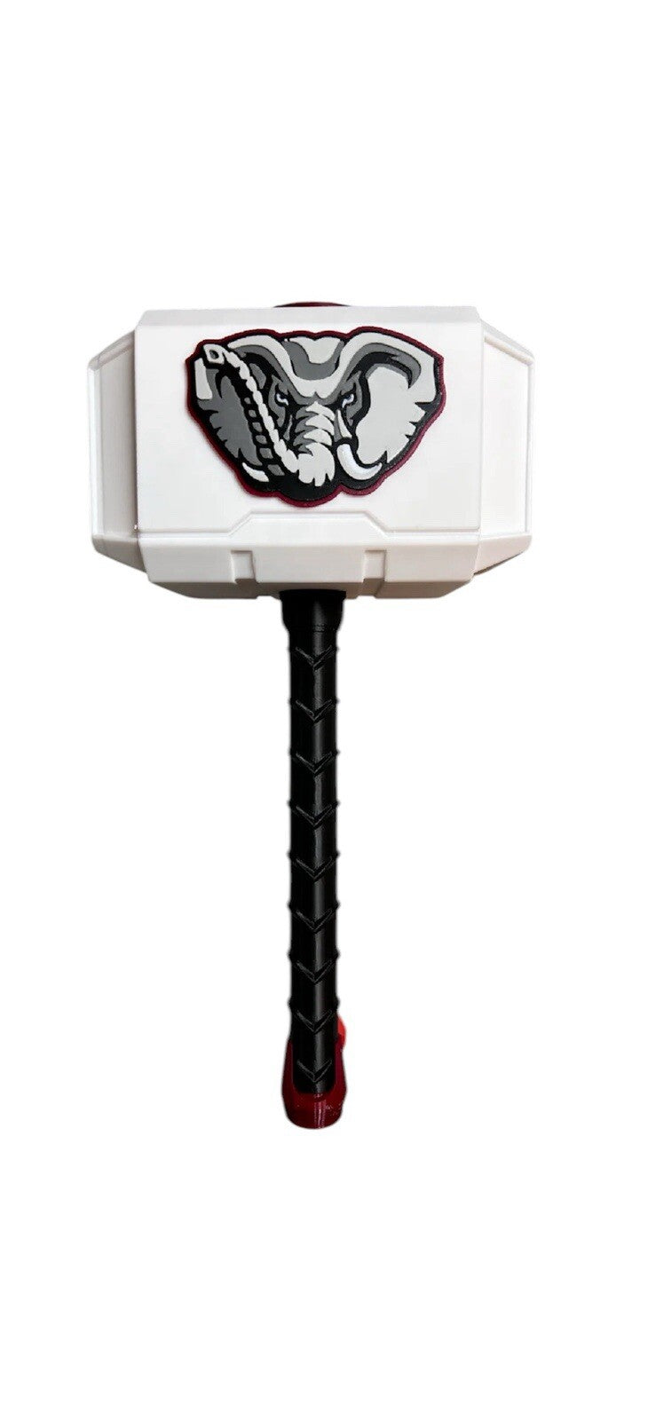 Alabama Crimson Tide NCAA Mjolnir Thor Hammer. 3D Printed Fan Art