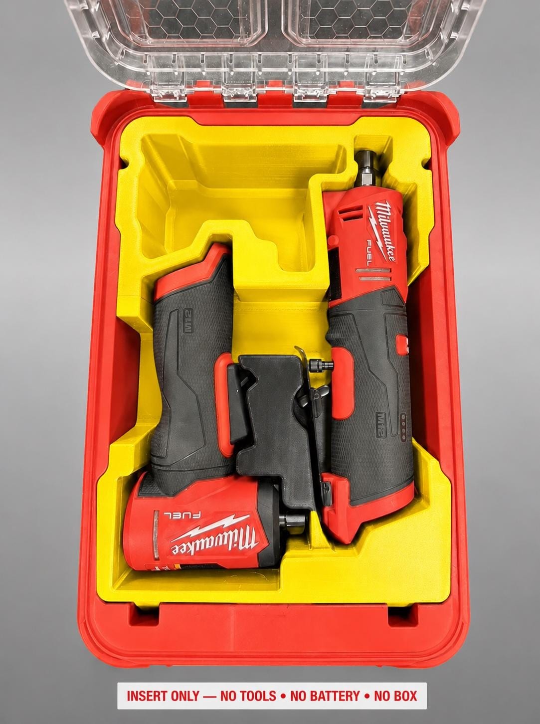 Milwaukee Packout Insert GEN 2 Right Angle & StraightGrinder | 3D Printed Custom