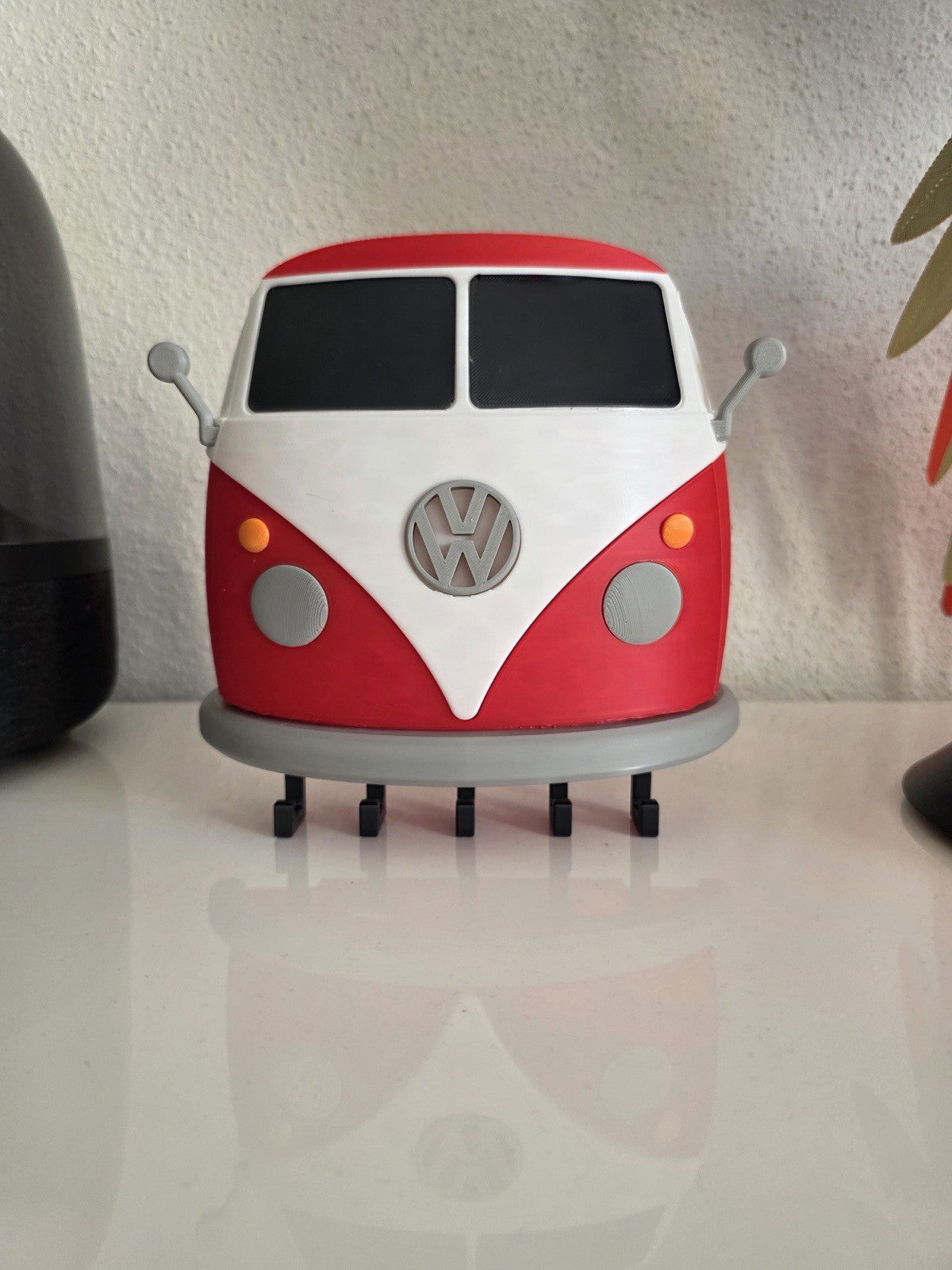 3D Printed Volkswagen VW Bus Camper Van Wall Mount Key Holder Organizer