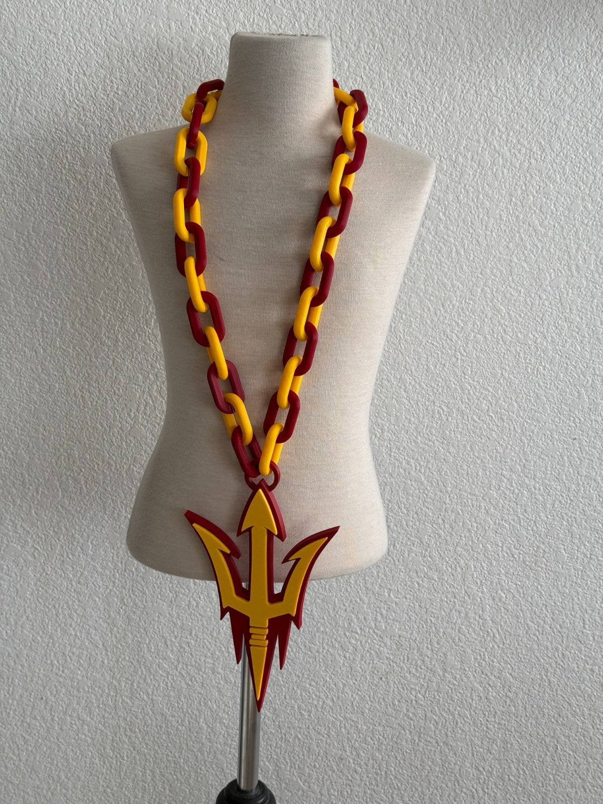 Arizona State Sun Devils Oversized Necklace, Chain "Fear The Fork"