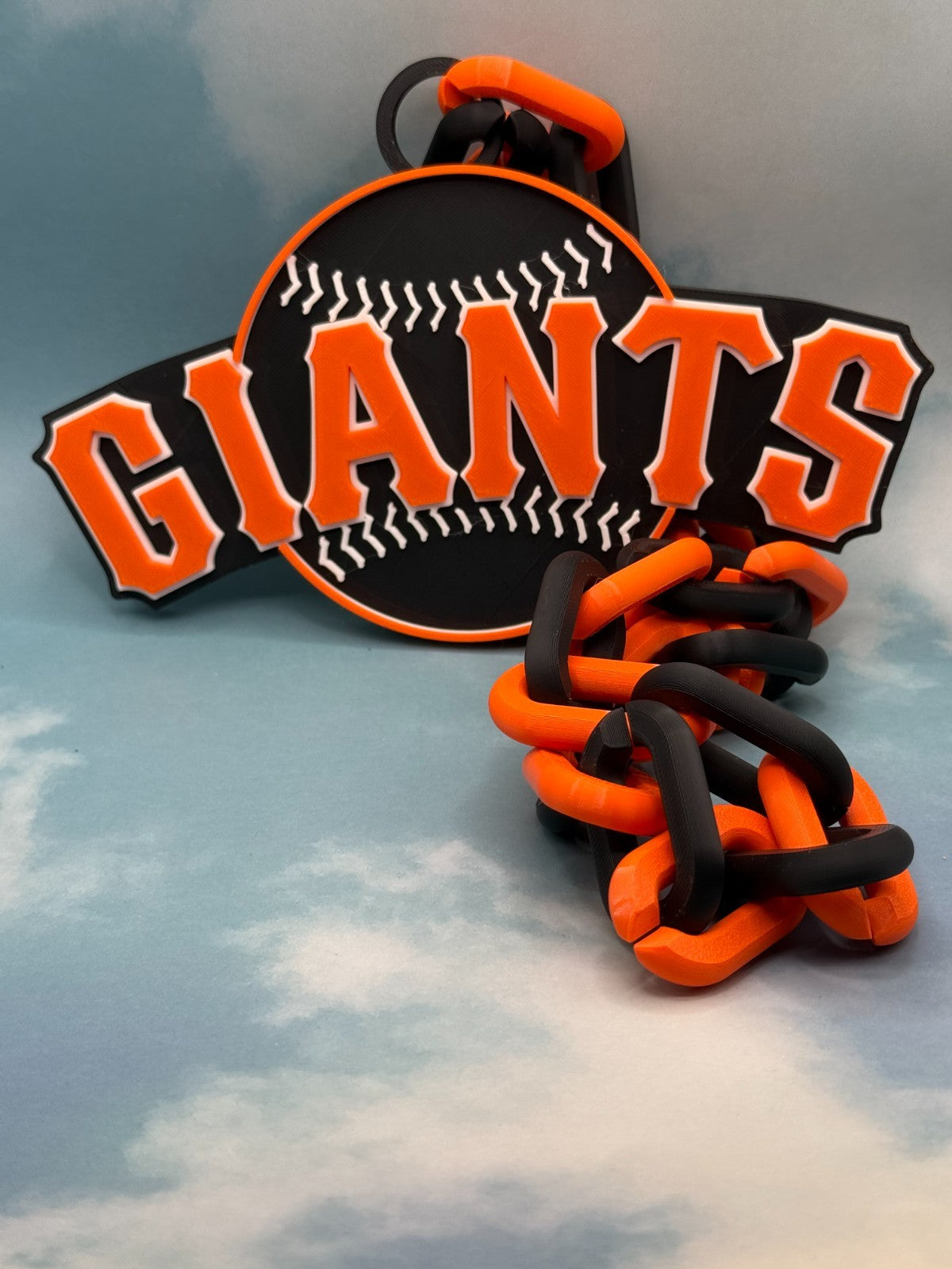 San Francisco Giants Blackout Edition Oversized Hype Necklace & Chain