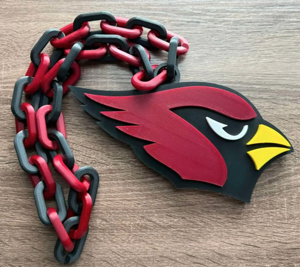 Arizona Cardinals 3D Printed Sports Chain, Hype Chain [Made To Order]