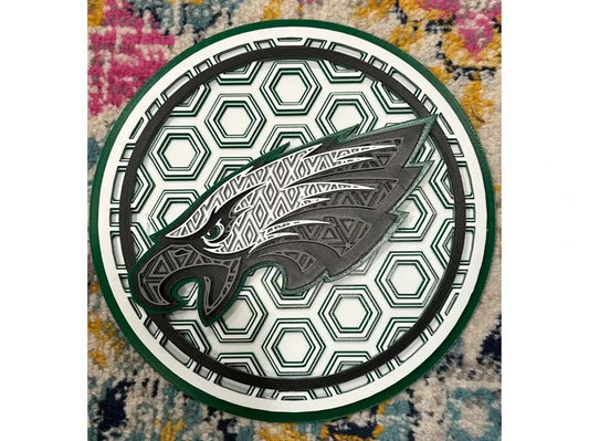Philadelphia Eagles Wall Art Or Display 3D printed Dimensional Mosaic