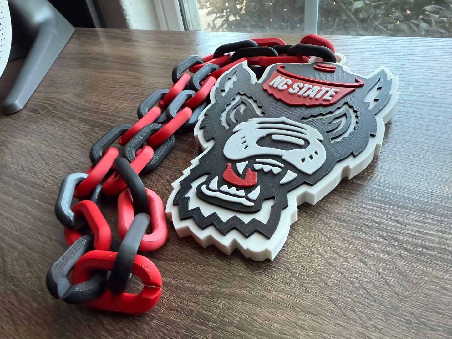 NC State Wolfpack Oversized Necklace, Hype Chain [Made To Order]