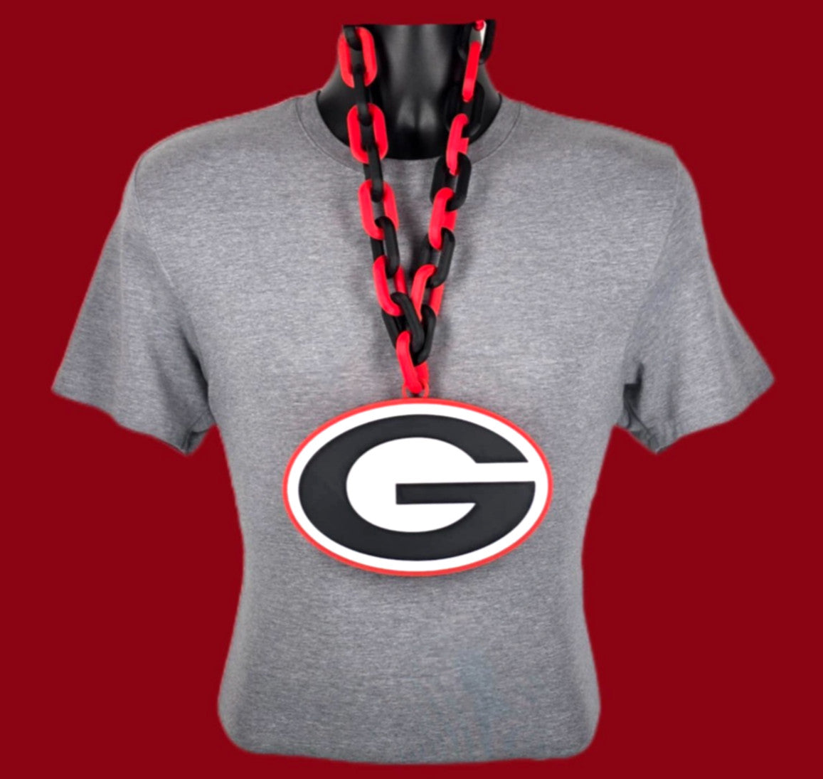 Georgia Bulldogs Fan Chain NCAA Turnover Chain Big Logo Oversized Necklace Merch