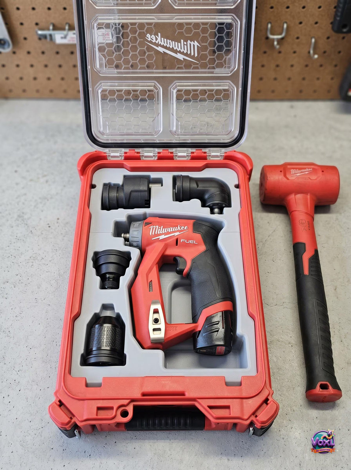 Packout Insert 3D Printed ABS M12 Fuel 2505-20 Drill Driver Organizer Tray Made