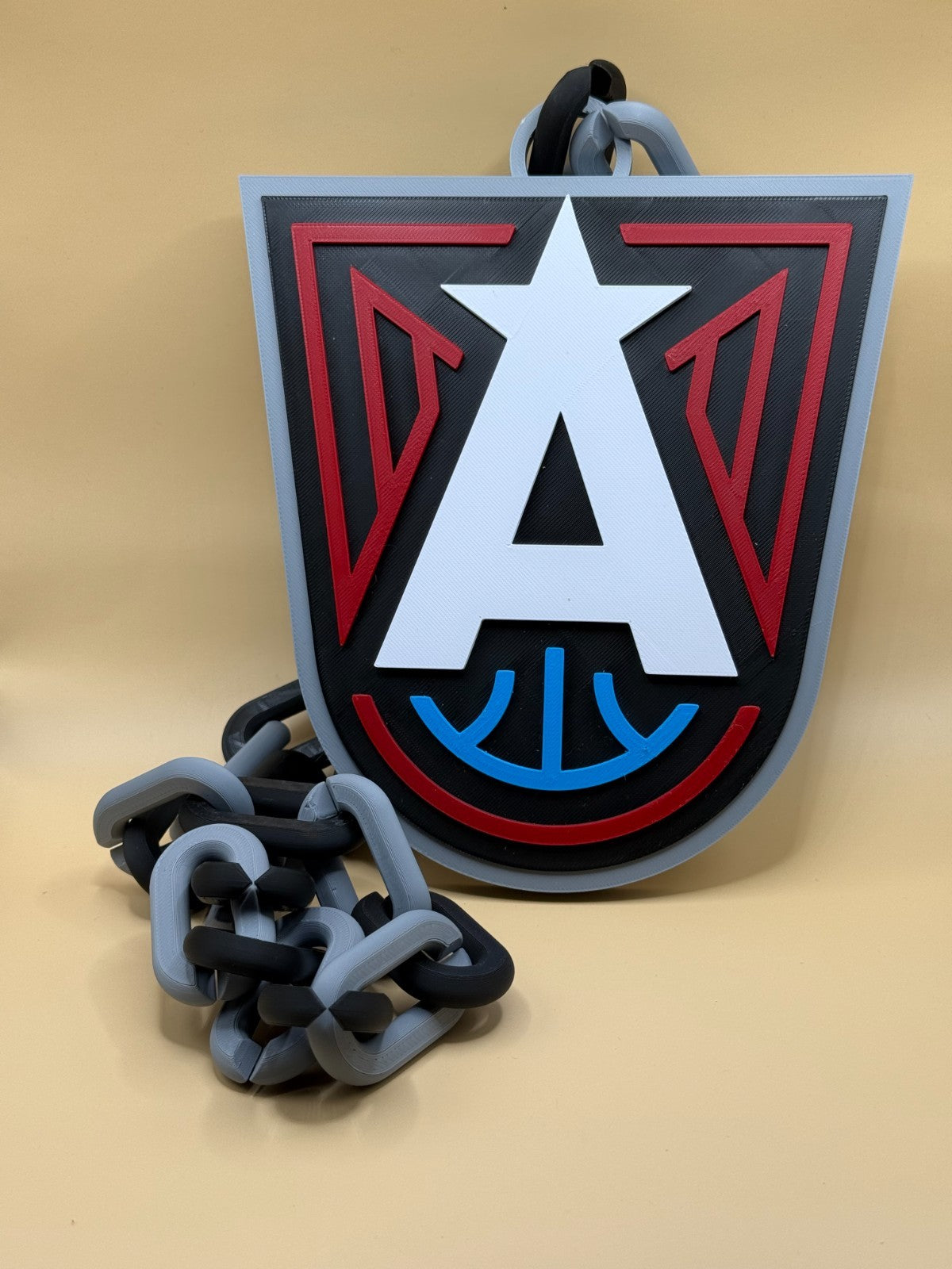 Atlanta Dream Oversized Necklace, Hype Chain WNBA HandMade 3D Printed