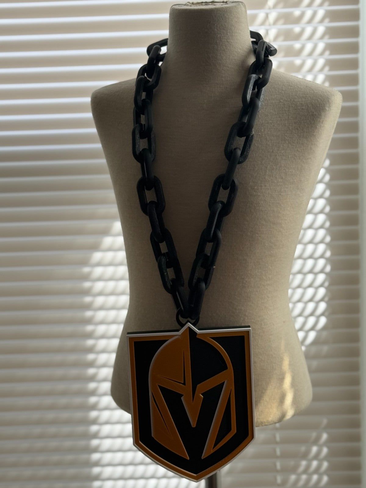 Vegas Golden Knights Oversized Necklace, Hype Chain"Golden Misfits."