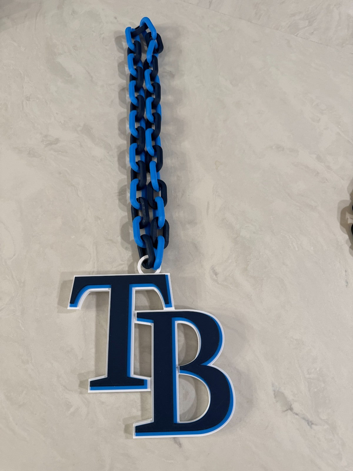 Tampa Bay Rays Oversized Necklace Turnover Chain HandMade 3D Printed