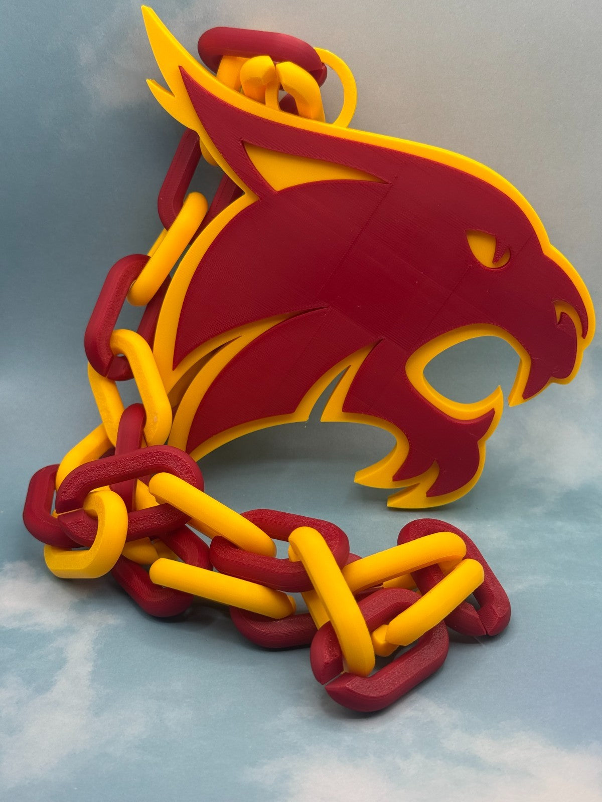 Texas State Bobcats Oversized Necklace, Hype Chain"Eat 'Em Up, Cats"
