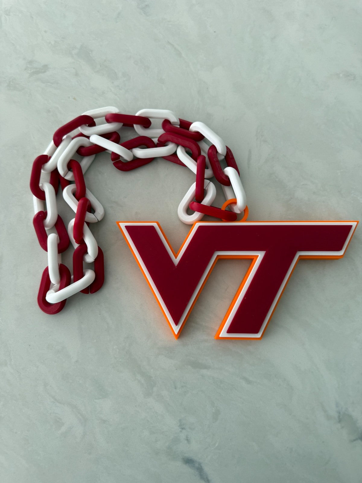 Virginia Tech Hokies Oversized Pride Necklace and Chain