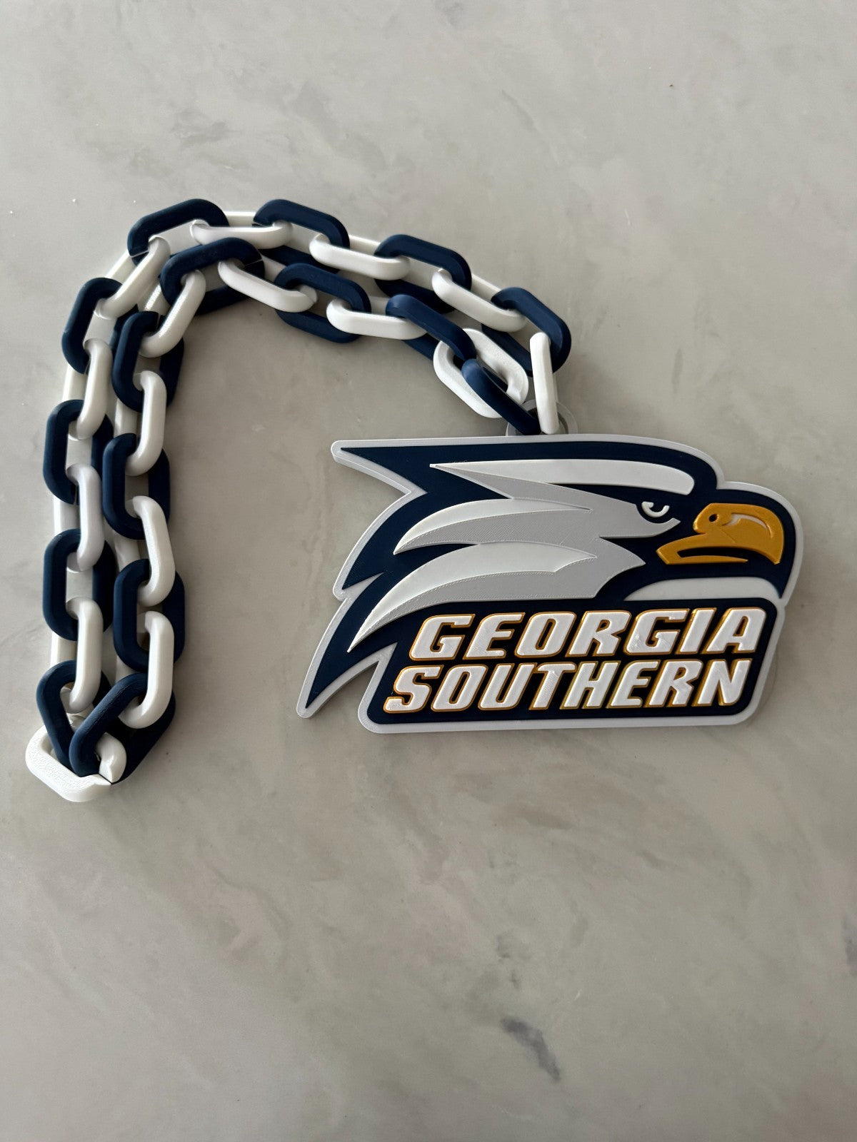 Georgia Southern Eagles Oversized Fan Necklace, Hype Chain