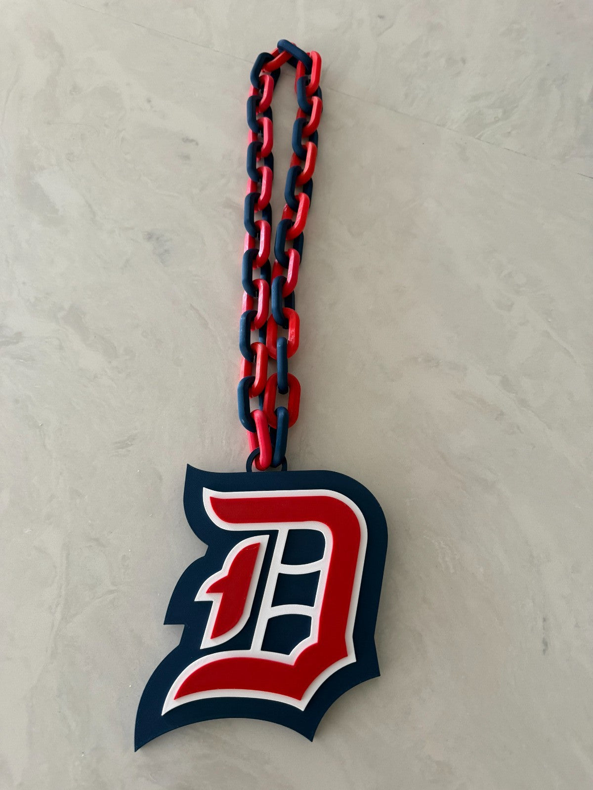 Duquesne Dukes Oversized Necklace, Turnover Hype Chain HandMade 3D Printed