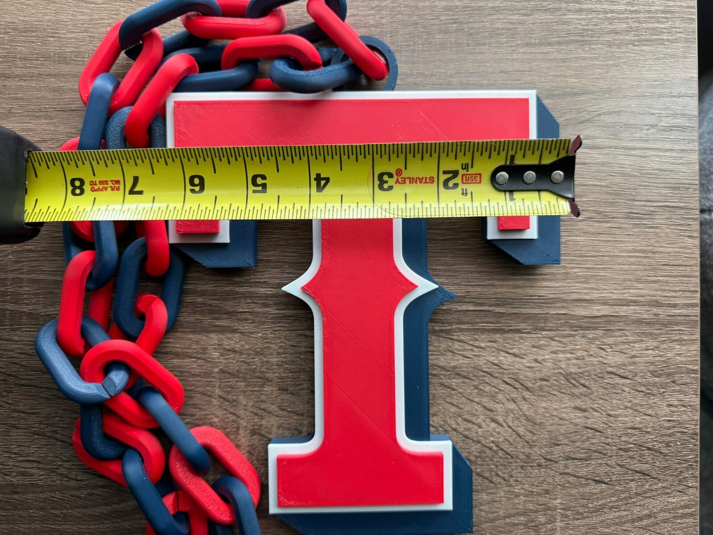 Texas Rangers 3D Printed Sports Chain, Necklace [Made to Order]