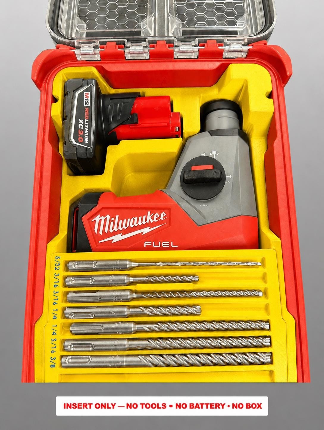 Milwaukee Packout Insert for M12 FUEL 12V 5/8 in. SDS-Plus Rotary Hammer