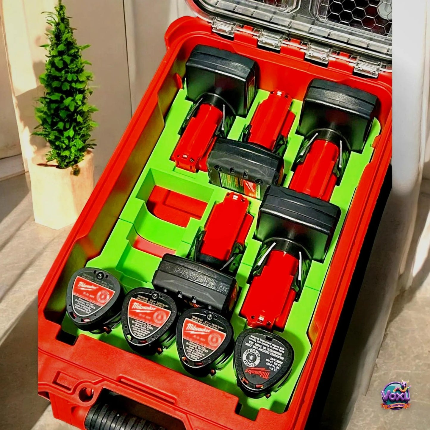 3D Printed M12 Battery Insert – Packout Organizer Tray Holder