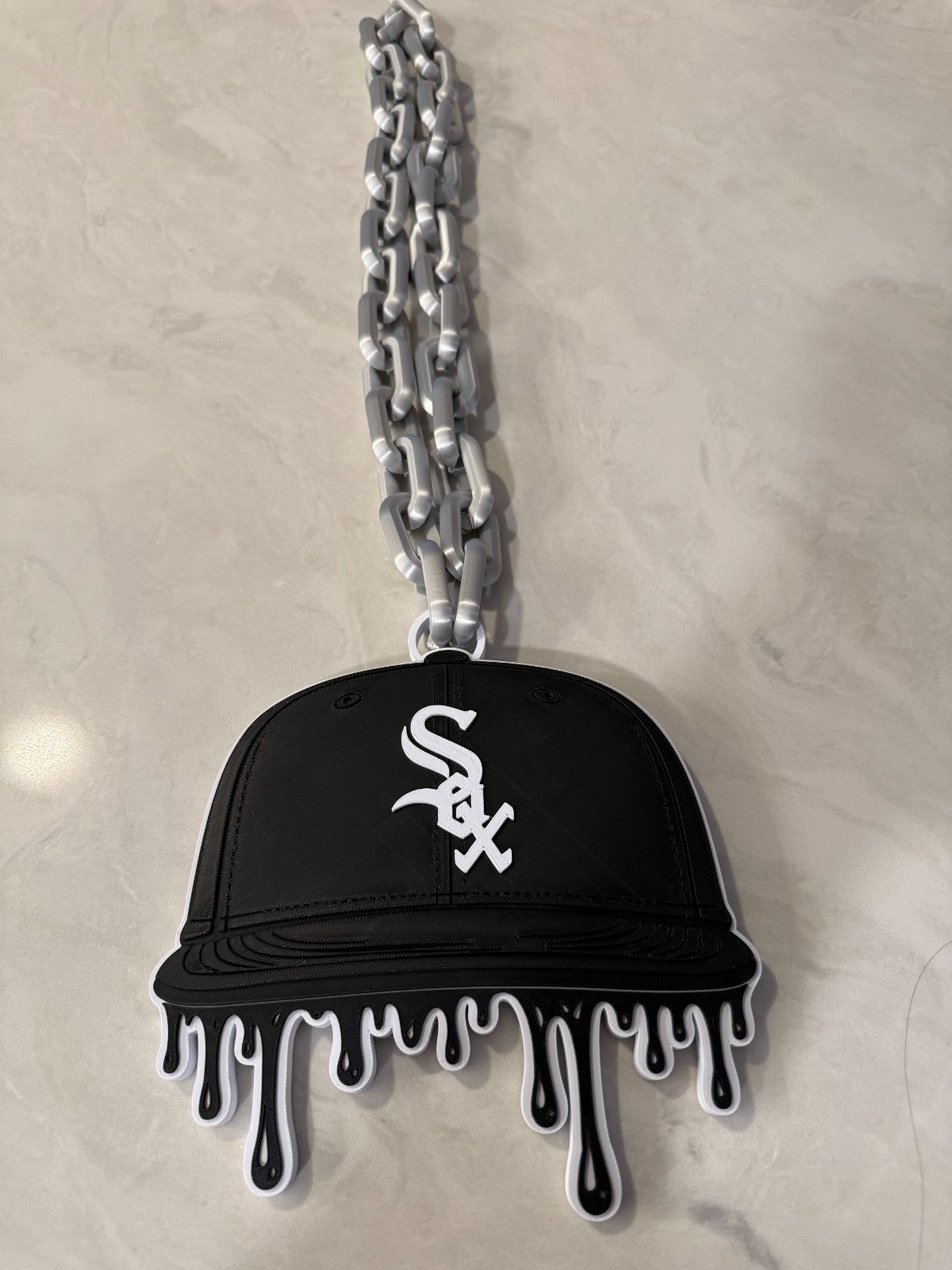 Chicago White Sox Drip Oversized Baseball Cap Hype Chain “South Siders, Gift MLB
