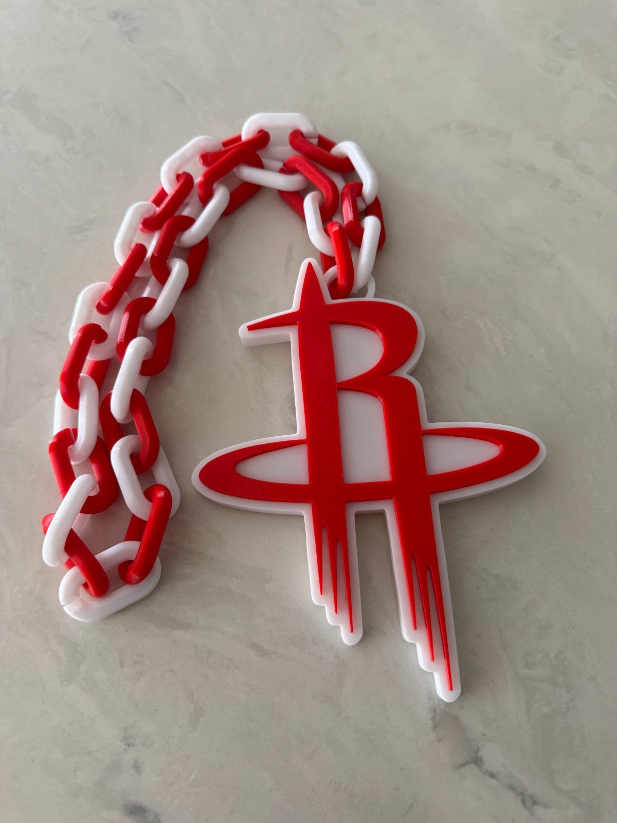 Houston Rockets Logo Oversized Necklace Pendant Handmade 3D Printed