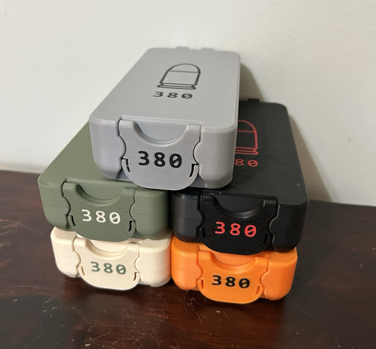 380 acp Ammunition Box, Capacity Of 50, Made In The USA