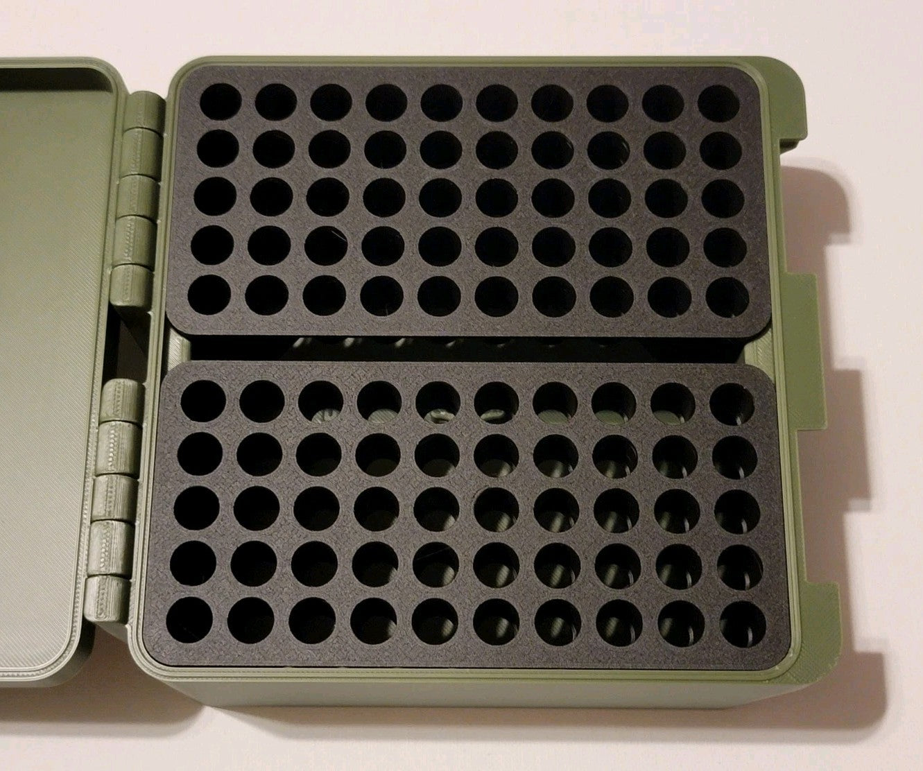 300 Blackout Ammo Box Snap Lock 100 rd 3D Printed Large Can Olive Green Gold Pla