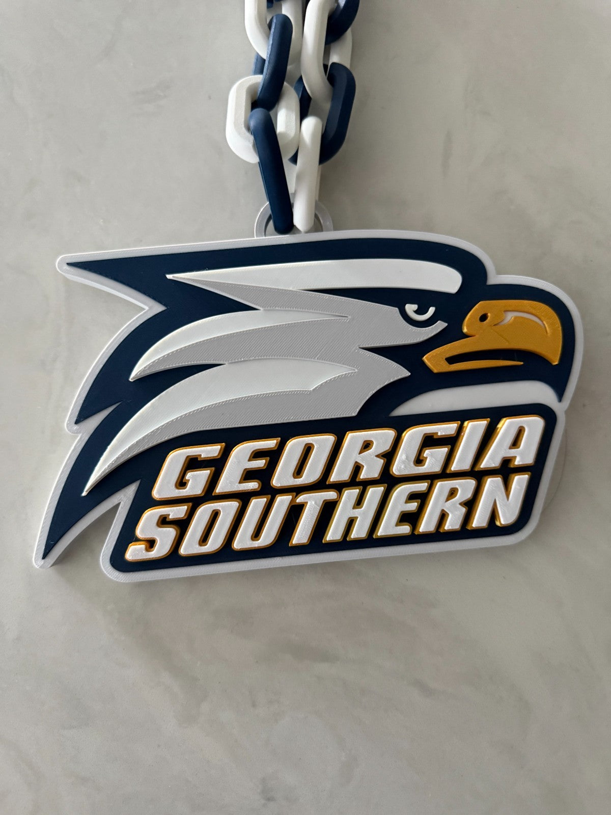 Georgia Southern Eagles Oversized Fan Necklace, Hype Chain