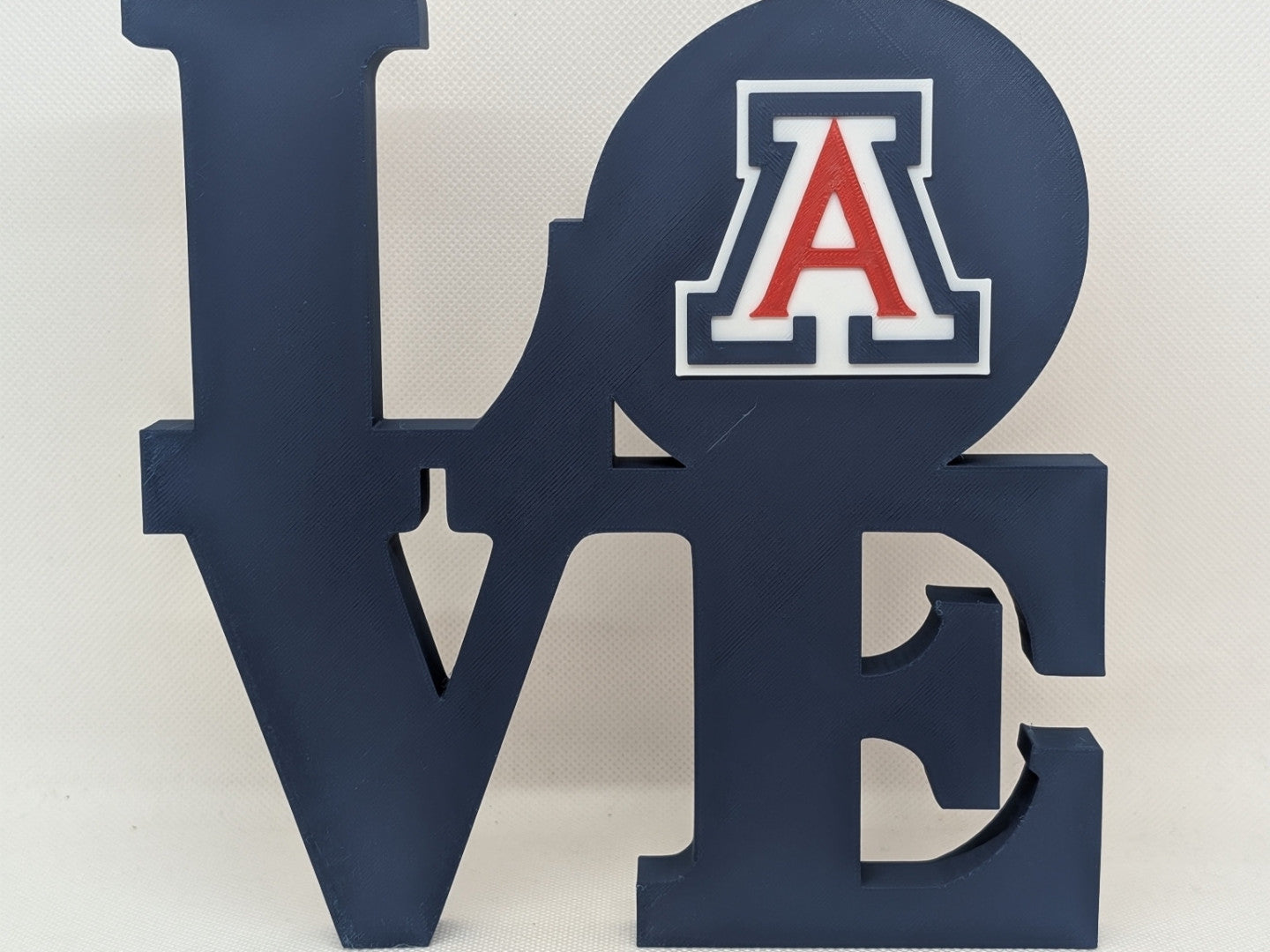 University Of Arizona - Arizona Wildcats Love Park 3D Printed Wall Sign