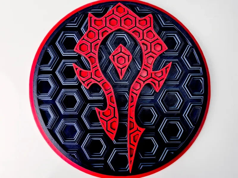 World of Warcraft Horde Wall Art Or Display 3D printed Dimensional Mosaic