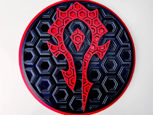 World of Warcraft Horde Wall Art Or Display 3D printed Dimensional Mosaic