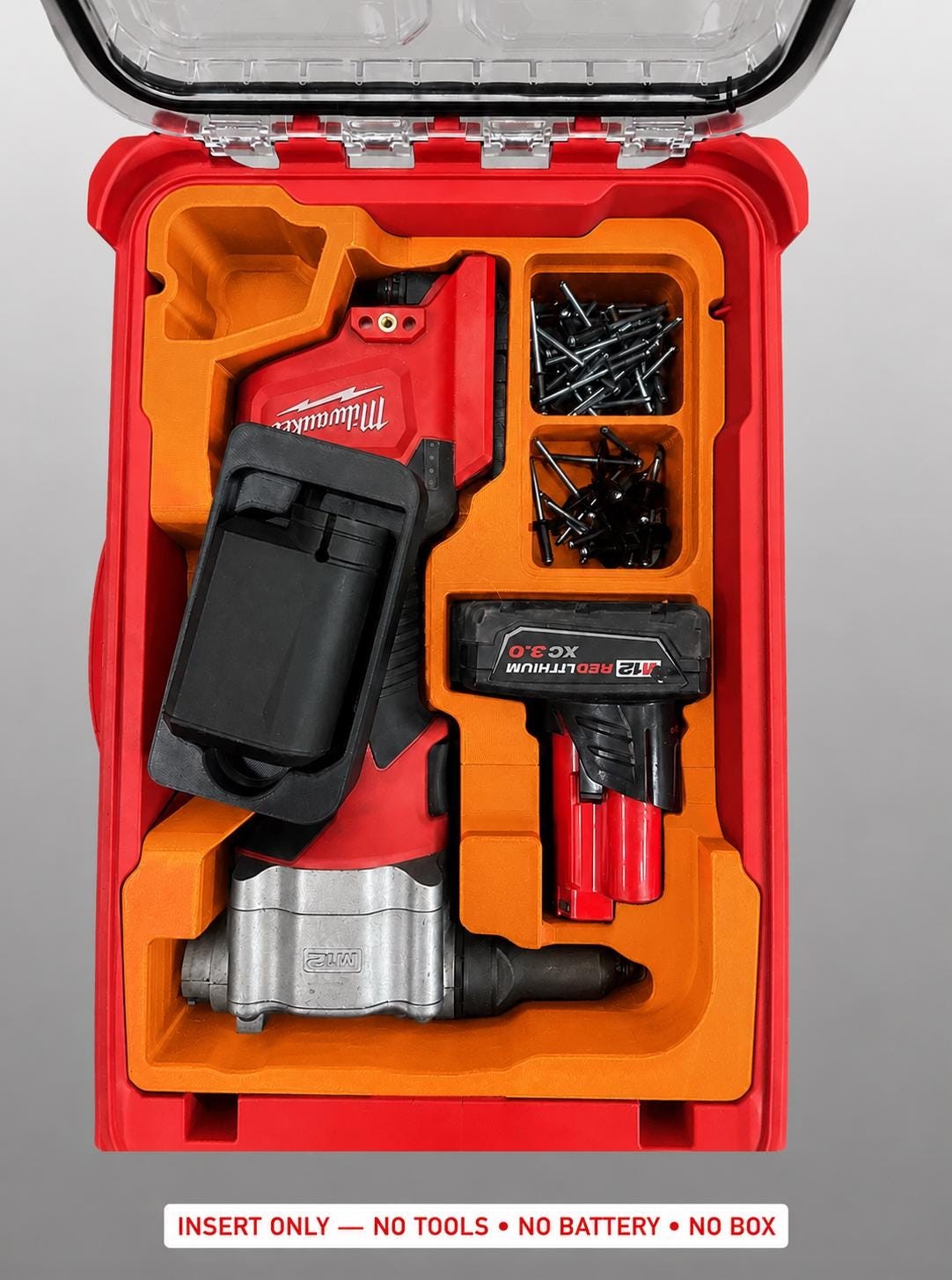 Milwaukee Packout Insert for M12 Rivet Tool |3D Printed