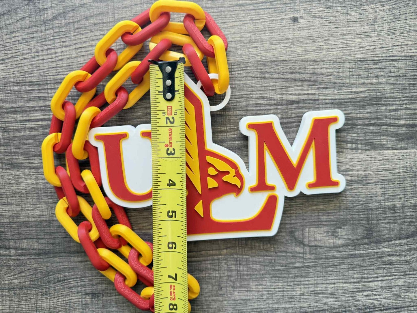 UL Monroe Warhawks Oversized Necklace, Hype Chain