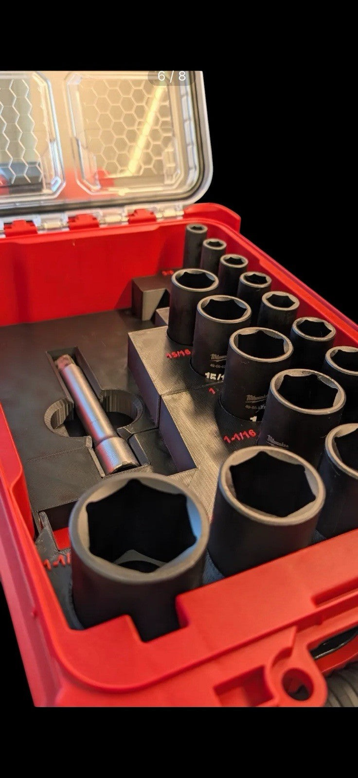 Custom Milwaukee Packout Insert for M18 1/2” Impact Wrench 2962-20