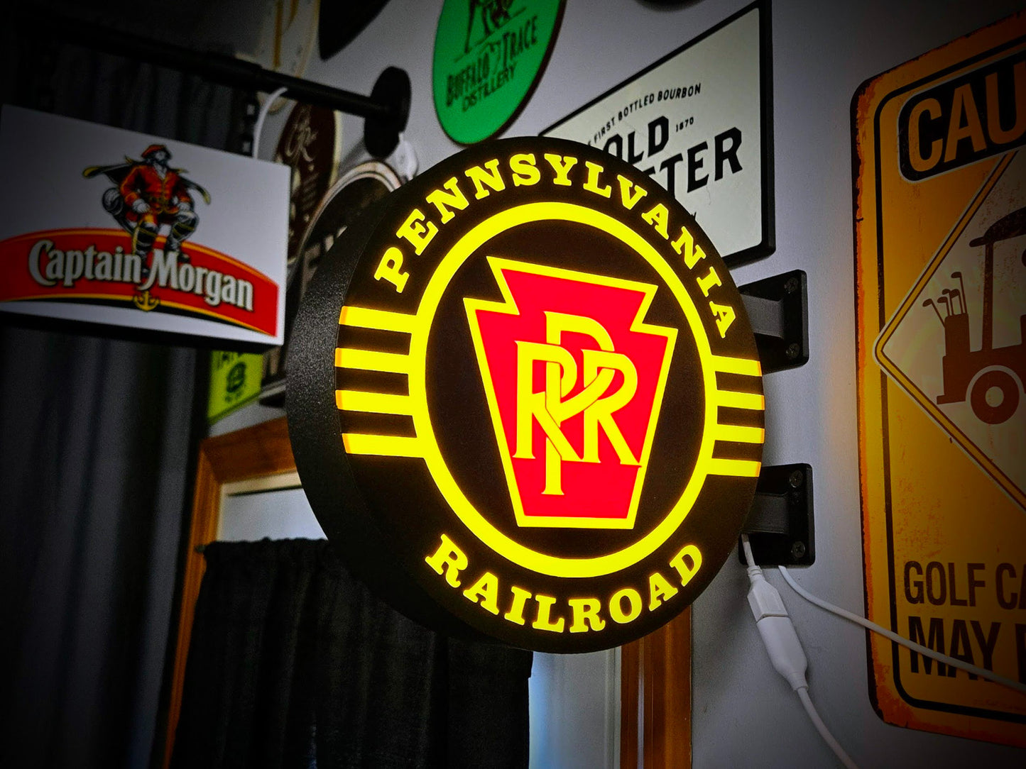 Pennsylvania Railroad 2-Sided LED Light 12 Inch Light Box LED Sign Wall Decor