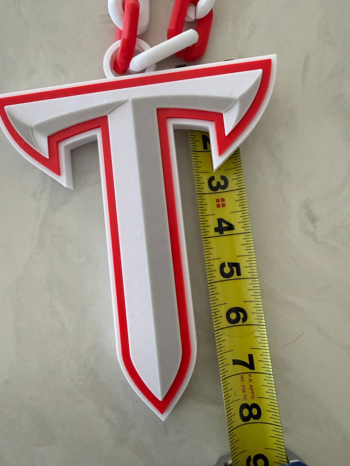 Troy Trojans Oversized Logo Necklace, Hype Chain "Trojans"