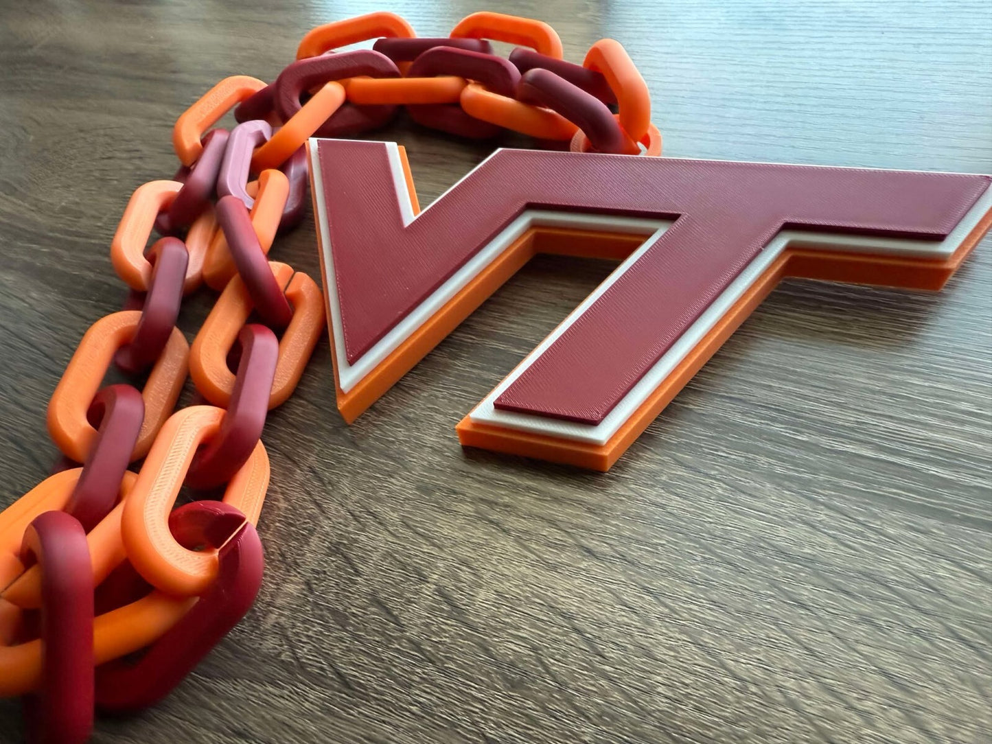Virginia Tech Hokies Oversized Necklace, Pendant