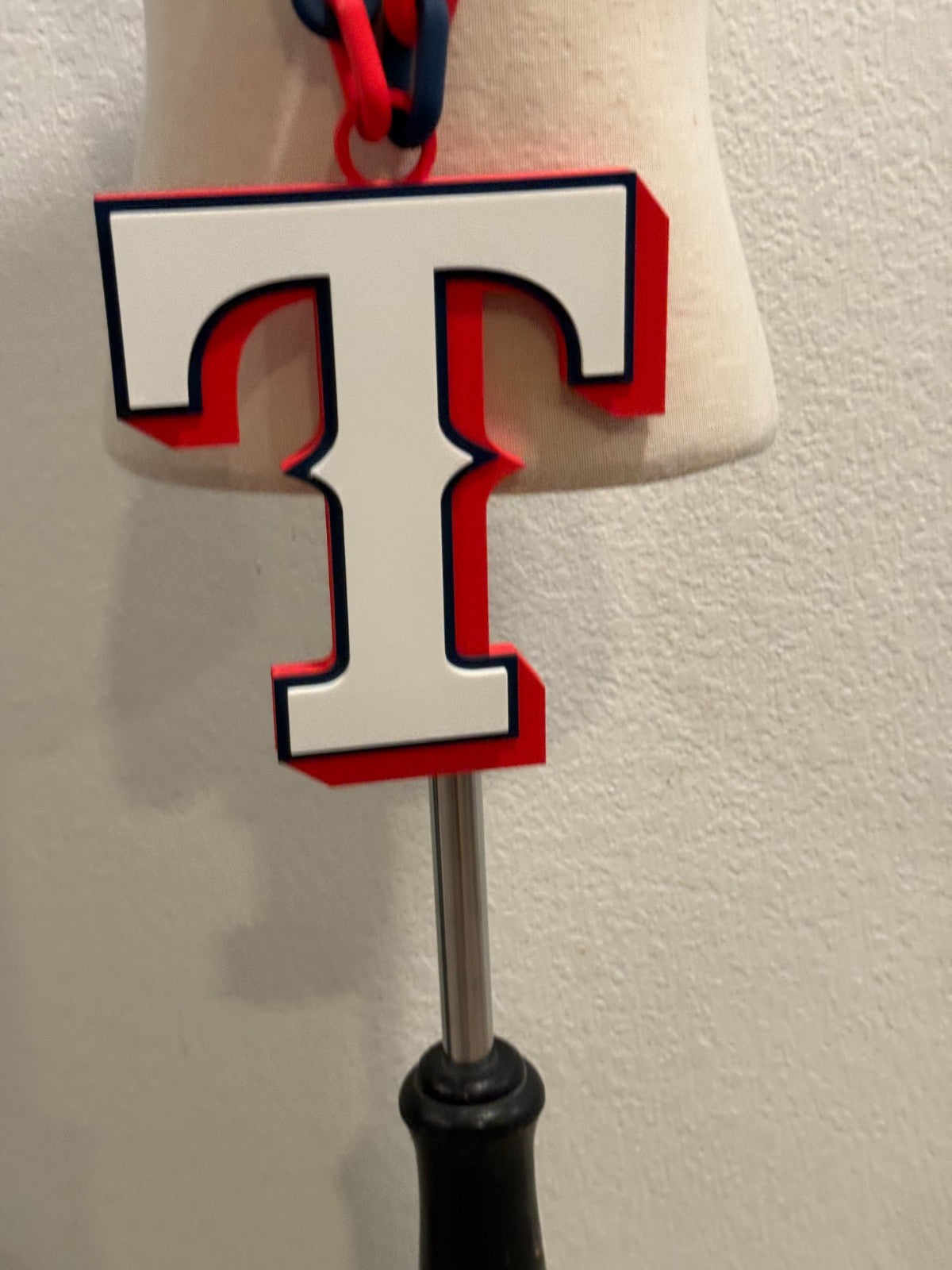 Texas Rangers Oversized Turnover Chain Necklace Pendant HandMade 3D Printed