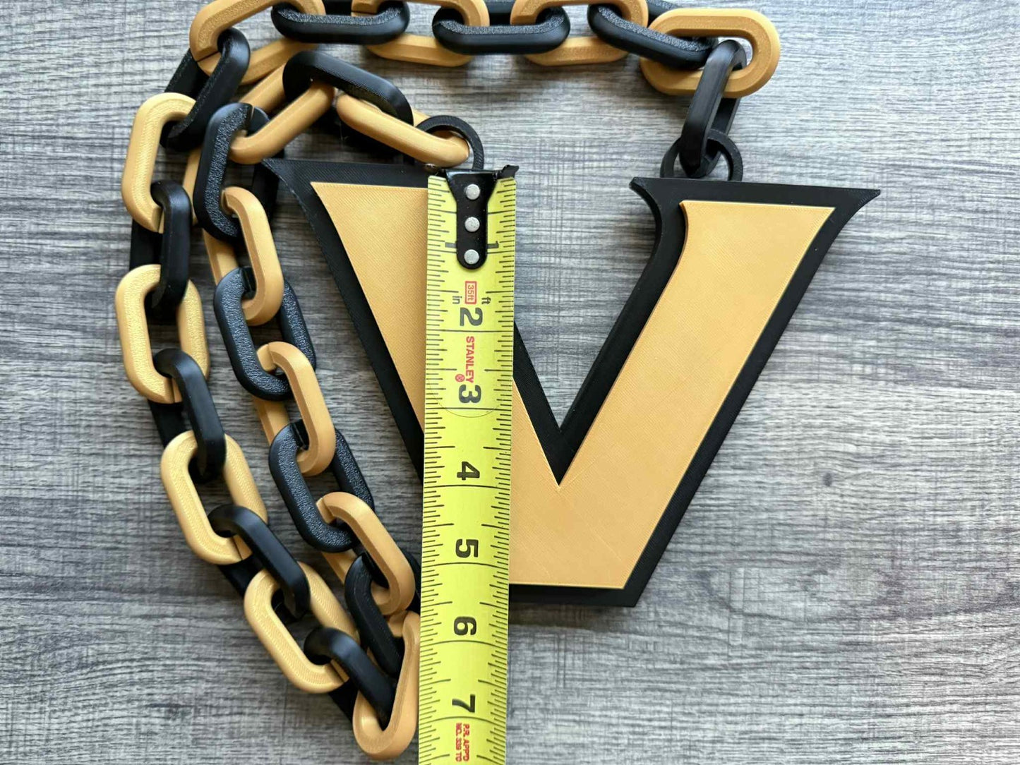 Vanderbilt Commodores Oversized Necklace, Hype Chain [Made To Order]