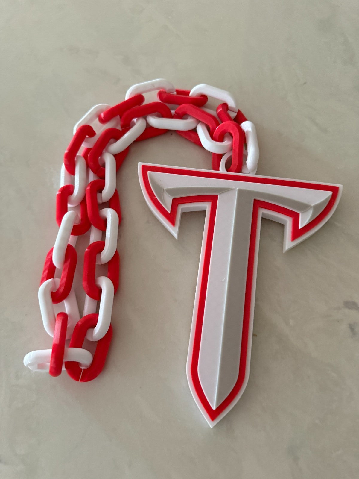 Troy Trojans Oversized Logo Necklace, Hype Chain "Trojans"