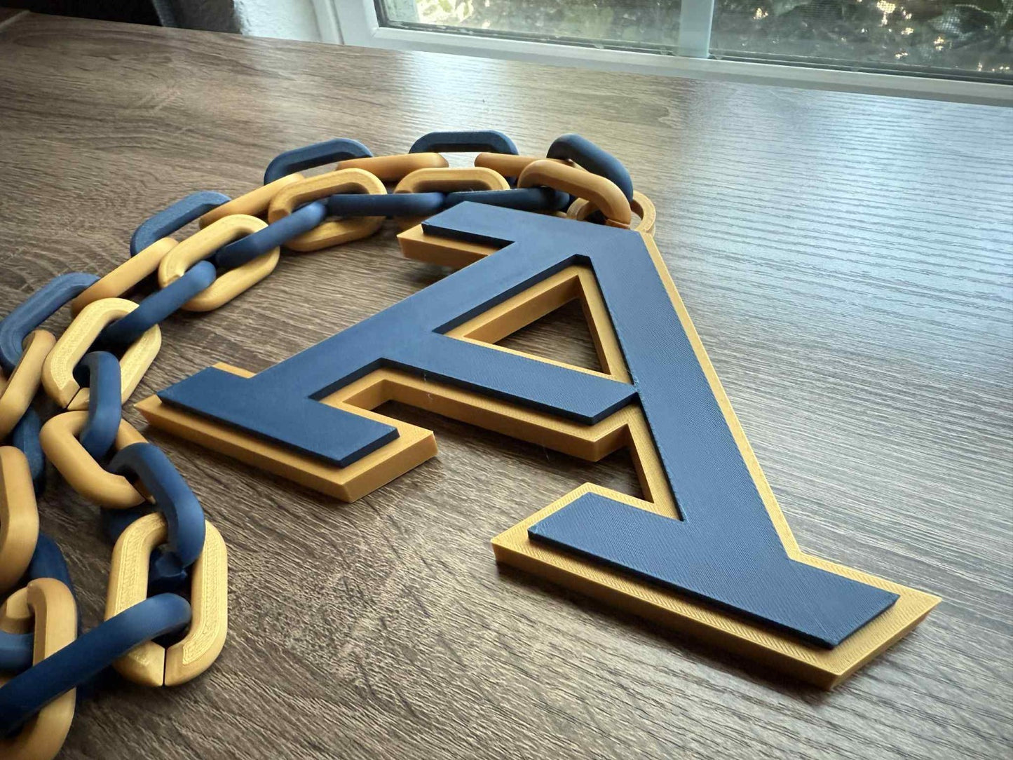 Akron Zips Logo Oversized Necklace, Hype Chain [Made To Order]