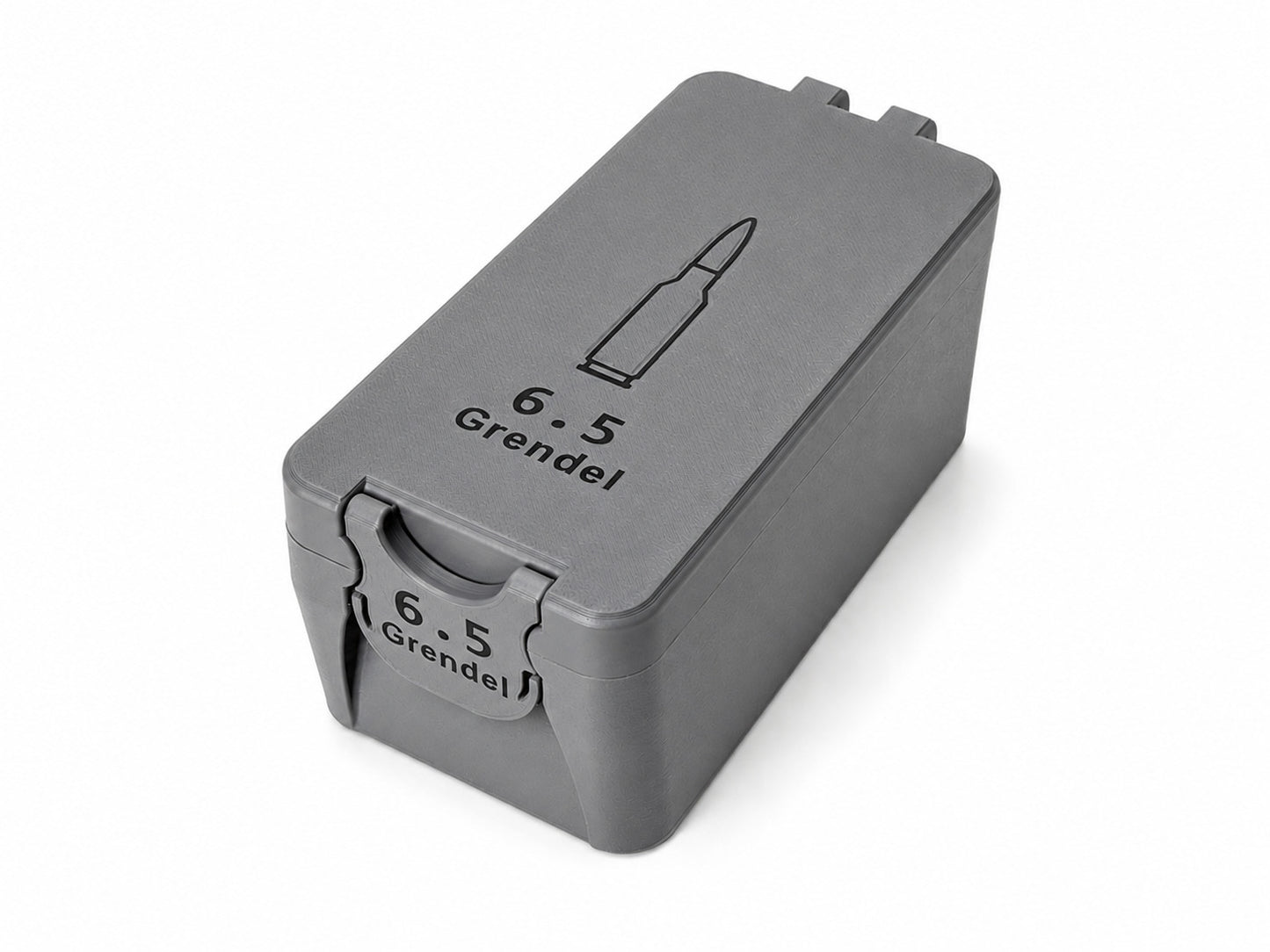 6.5 Grendel Ammo Box – 50 Rounds - Snap Close Storage Box | Fully Customizable