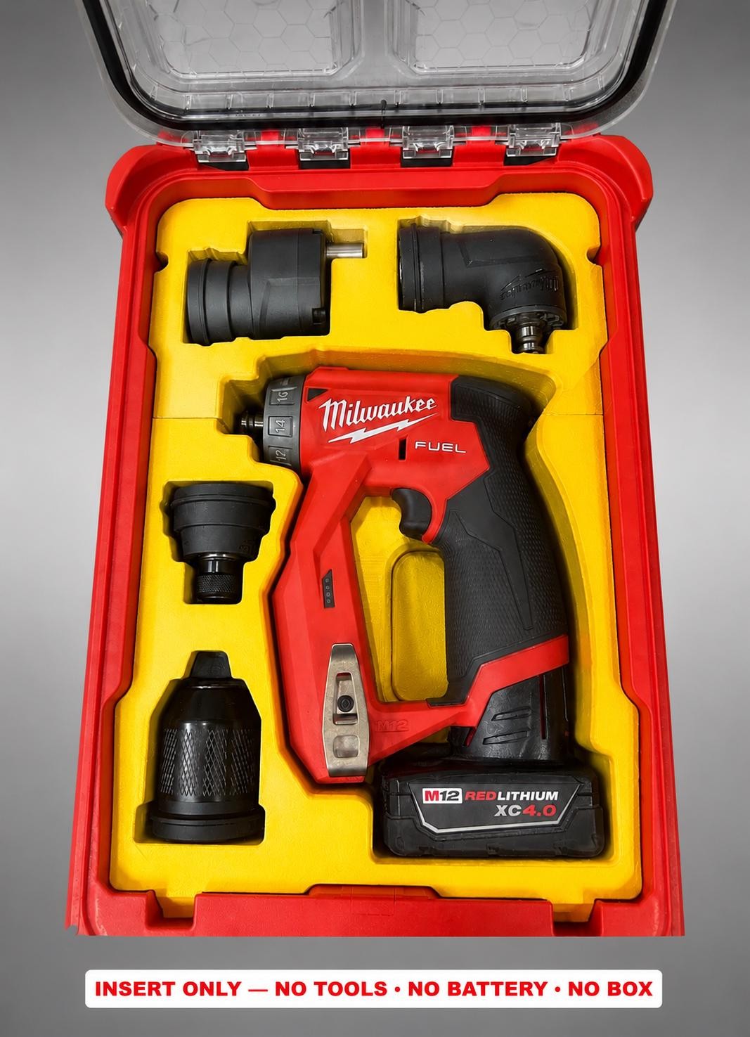 Milwaukee Packout Insert for M12 Fuel Installation Drill Driver | 3D Printed