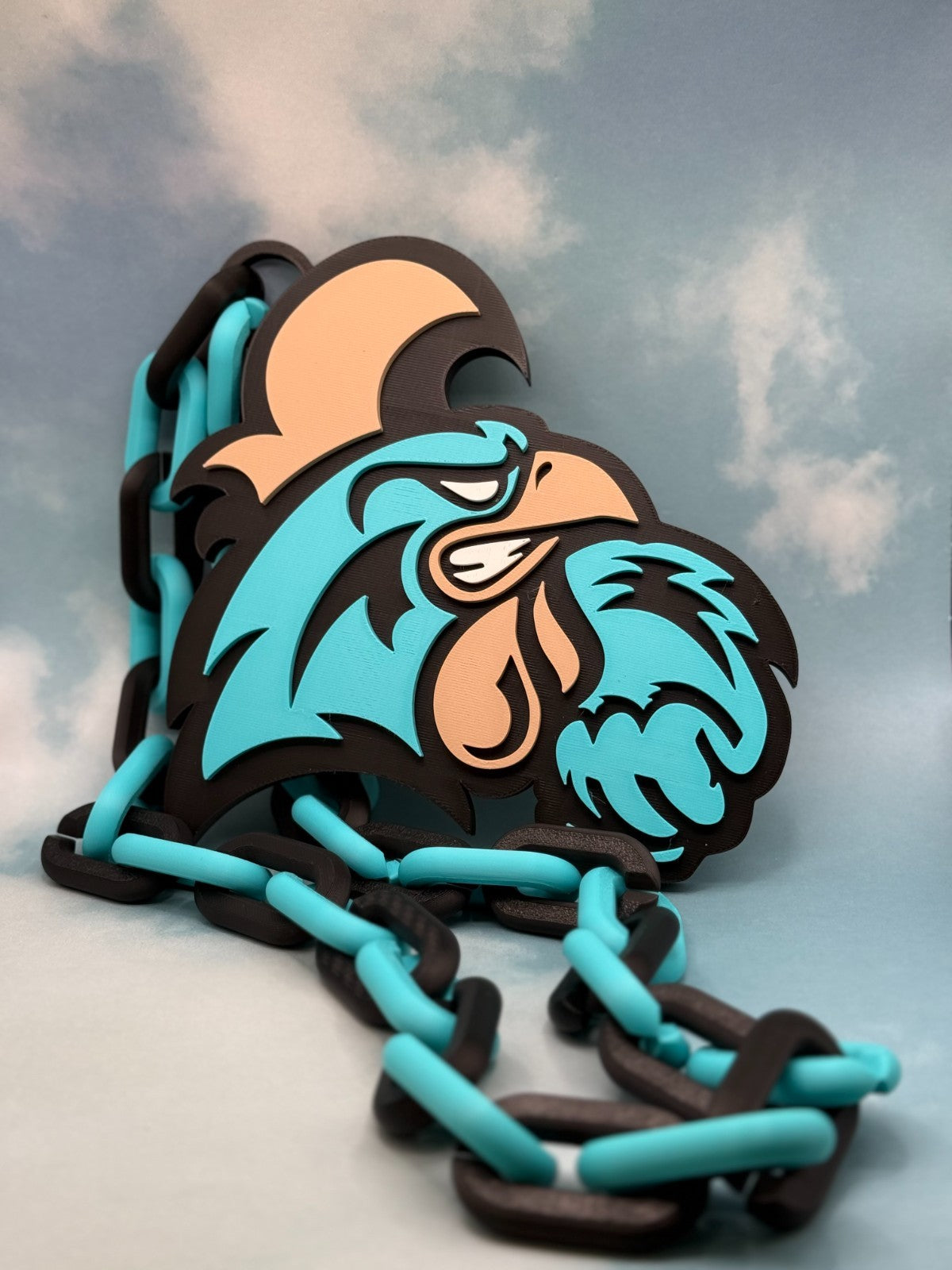 Coastal Carolina Chanticleers Oversized Fan Necklace, Hype Chain