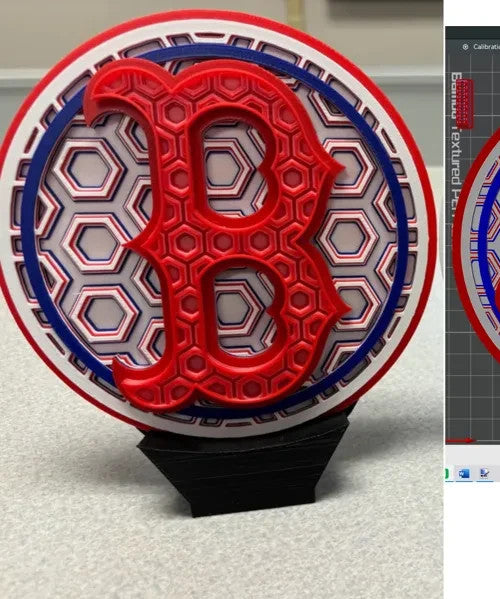 Boston Red Sox Wall Art Or Display 3D printed Dimensional Mosaic