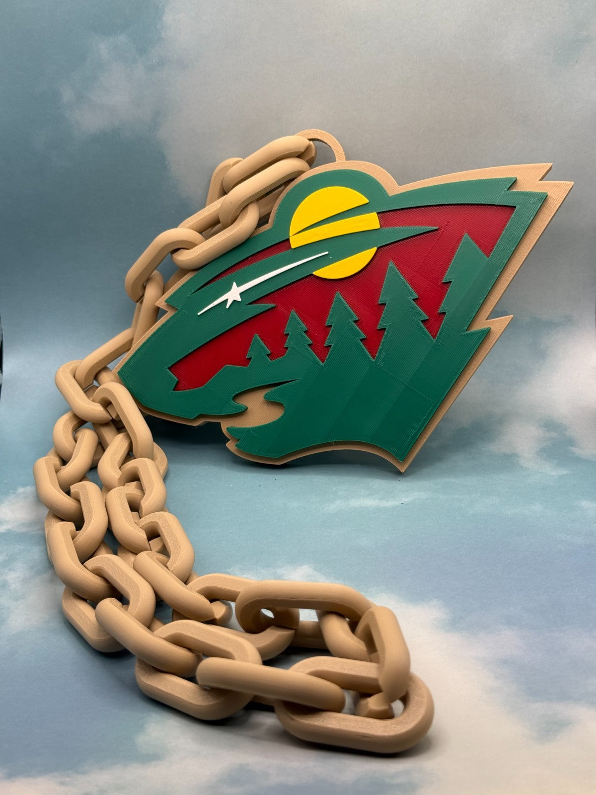 Minnesota Wild Oversized Fan Necklace, Hype Chain