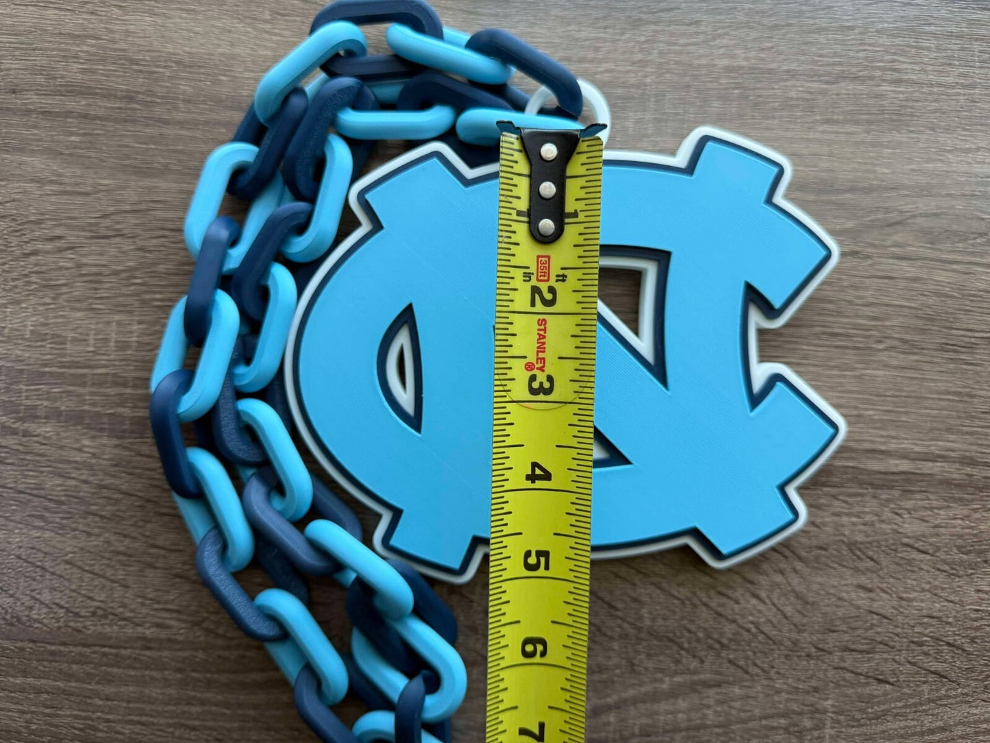 North Carolina Tar Heels Oversized Necklace, Hype Chain [Made To Order]