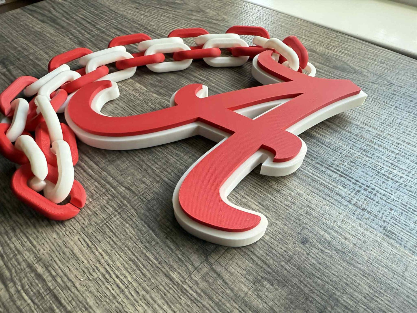 Alabama Crimson Tide Logo Oversized Necklace, Pendant Chain