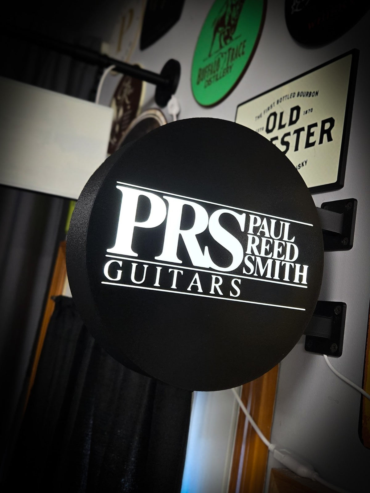 PRS Guitars 12 Inch Light Box LED Sign 3D Printed Wall Decor Man Cave Garage