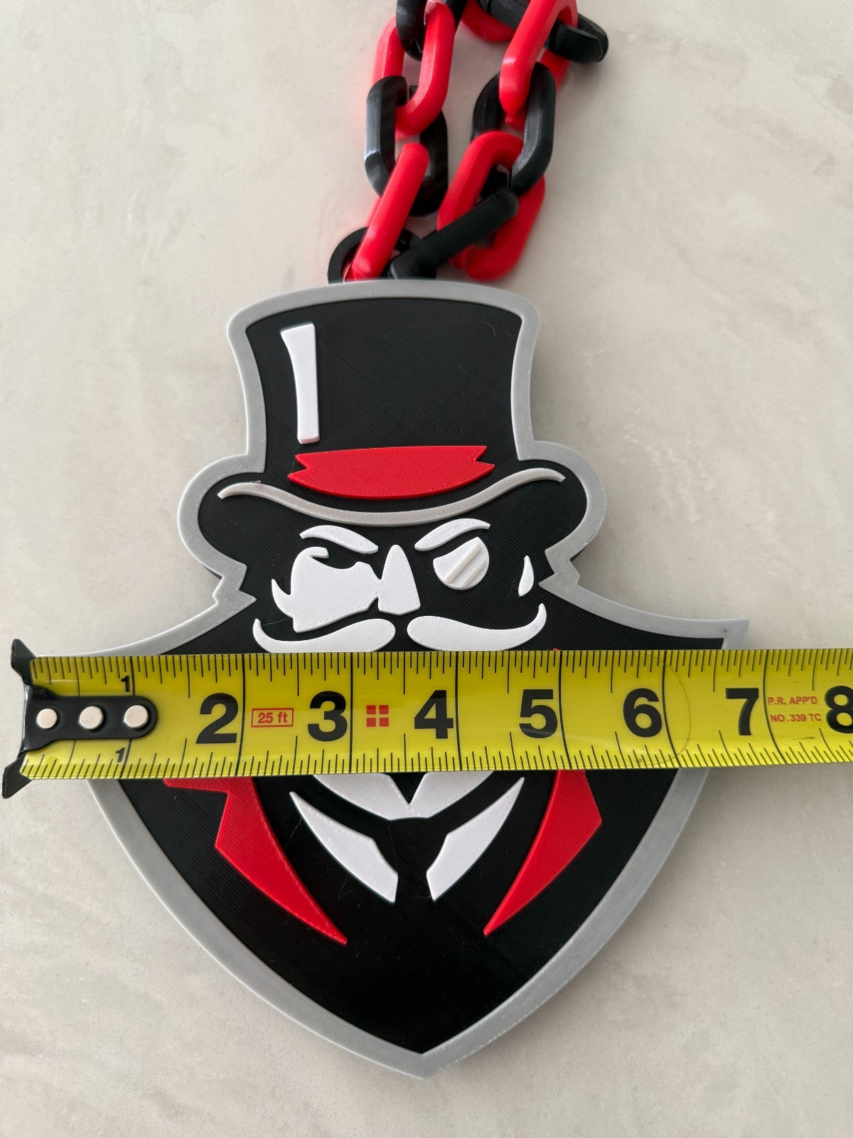 Austin Peay Governors Oversized Necklace, Fan Hype Chain, Let's Go Peay!