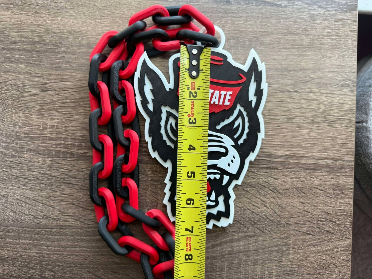 NC State Wolfpack Oversized Necklace, Hype Chain [Made To Order]
